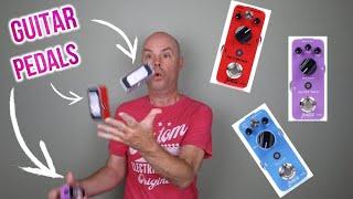 Juggling 3 new guitar pedals from AiTone: distortion, wah, and reverb. Full Demo! #newgearday