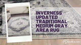 Inverness Updated Traditional Medium Gray Area Rug