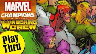 WRECKING CREW vs CAPTAIN AMERICA in a MARVEL CHAMPIONS Play Through