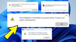 Cómo Resolver el Error "La política del sistema prohíbe esta instalación en Windows 11/10/8/7 