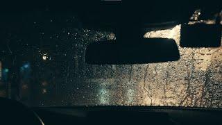 Rainy Night on a Cozy Car 8 Hours Video with Soothing Rain sounds for Relaxation and Sleep