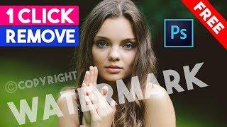 1-Click REMOVE WATERMARK from Photo in Photoshop Free Actions