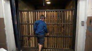 Vintage Otis Traction Freight Elevator at the Roanoke Times in Roanoke, VA