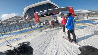 Ski ASMR Ukraine BUKOVEL laps 2023 4K GoPro POV