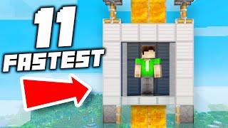 11 Fastest Elevator Designs Ever in Minecraft 1.15!