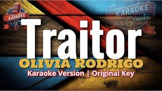 TRAITOR | Olivia Rodrigo (KARAOKE VERSION)