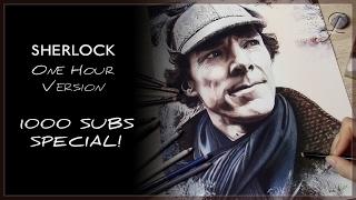 1000 Subs Special! | Sherlock Portrait Speed Painting | One Hour Version