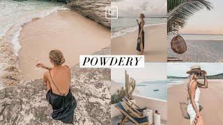 How to edit POWDERY PRESET Lightroom Mobile Tutorial Free DNG