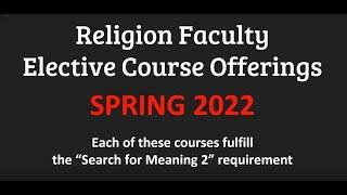 Augsburg Spring 2022 Religion Course Offerings