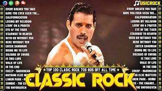 Best Classic Rock Songs 70s 80s 90sQueen, Guns N Roses, Metallica, ACDC, Bon Jovi,U2, Aerosmith