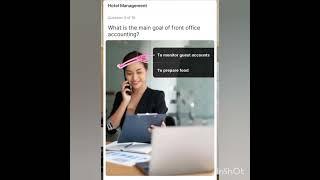 Hotel Management .in hich quiz app answers help tech view