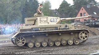 Stahl auf der Heide 2014  Panzer IV 4 G Wehrmacht German Medium Tank in Action WW2 HD