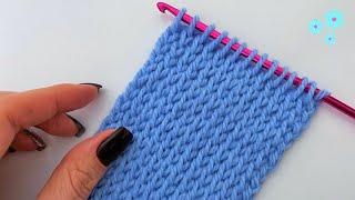 INCREDIBLE! VERY EASY TUNISIAN CROCHET THAT LOOKS LIKE KNITTING