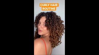 CURRENT CURLY HAIR ROUTINE (verb curl foaming gel tutorial)