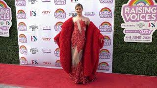 Valentina Sampaio "OUTLOUD: Raising Voices" Concert Series Day 3 Red Carpet Fashion 4k