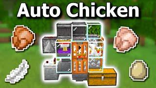 Easy Automatic Cooked Chicken Farm Minecraft 1.21 - Tutorial