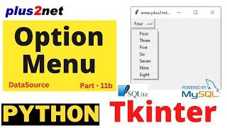 Tkinter OptionMenu options from MySQL or SQLite Database tables for user selection