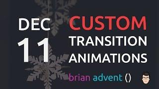 iOS Swift Tutorial: Create Custom Segue Transition Animations 11/24 