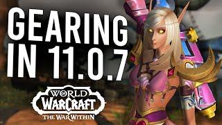 How To Gear Alt Characters In 11.0.7! Get 636+ iLvL FAST And EFFICIENTLY | The War Within