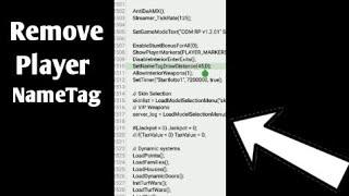 HOW TO REMOVE PLAYER NAMETAG [GTA SAMP]