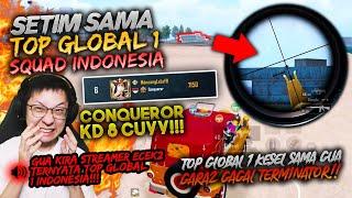 TOP GLOBAL PUBG 1 INDONESIA CONQUEROR KD 8 KESEL SAMA EJGAMING!! AWALNYA DIKIRA ABAL2 TERNYATA!!