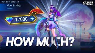 HOW MUCH IS HANABI'S MOONLIT NINJA SKIN? | MOONLIT WISH DRAW | MUST WATCH !