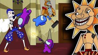 AMONG US vs. DAYCARE | Sun or Moon | FNAF Security Breach | Five Nights at Freddy's | Animation