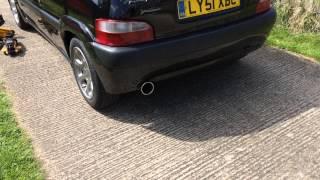 Citreon Saxo VTR toyo sports 4-2-1 manifold sound