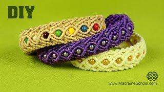 Eternal Wave Bracelet Tutorial | Macrame School