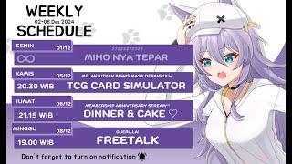 Weekly Schedule【Vtuber ID | Tsukiyo Miho】