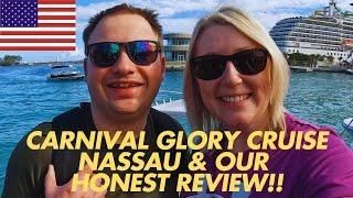 Our HONEST Review of the CARNIVAL GLORY Cruise | Nassau | Florida Vlogs