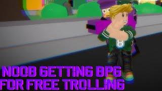 Noob Gets Bootleg Purple Guy For Free Trolling|A Bizarre Day Modded