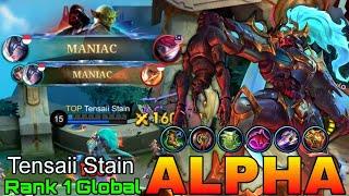 2x MANIAC Alpha Deadly Monster - Top 1 Global Alpha by Tensaii Stain - Mobile Legends