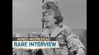 Agnes Moorehead rare interview on Bewitched set