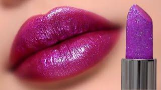 GLITTER LIPSTICKS close up lip swatches | Ashley Rosales