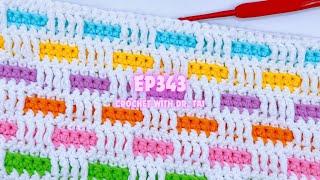 【EP343】 Crochet Stitch Tutorial Step by Step