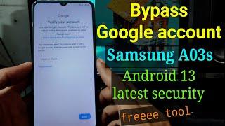 FRP Bypass Samsung A03s || Samsung A03s Google account bypass