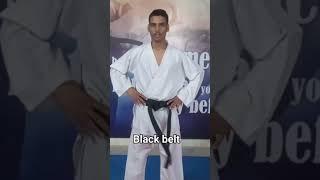 tying karate black belt  #karate #blackbelt