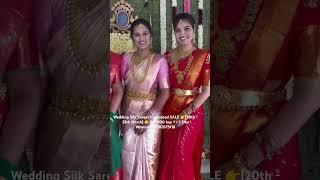 Wedding Silk Sarees Hyderabad SALE (20th - 25th March) Rs 5000 buy 1 + 1 Free WhatsApp 9182075118