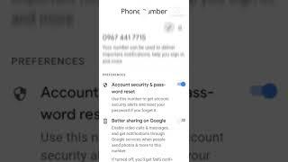 Paano magpalit nang number sa google account/how to change number in Google account