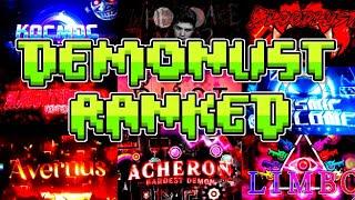 The ENTIRE Demonlist RANKED (Top 150 HARDEST Extreme Demons) (Geometry Dash)