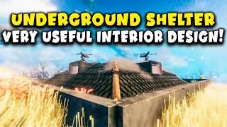 Very Useful Interior Design! | Underground Shelter | Valheim