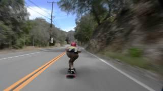 Clayton Arthurs Downhill Skateboarding in California