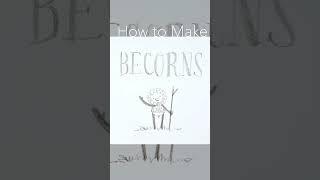 How to Make Becorns #art #craft #nature #shorts