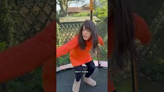 Mum needs reinforcements 🫣  #mum #trampoline #mom #garden #comedyshorts
