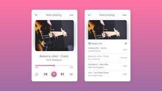 Create Custom Music Player in HTML CSS & JavaScript