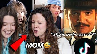 my mom reacts to my saved tiktok edits!