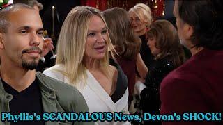 Y&R Spoilers: Phyllis's SCANDALOUS News, Devon's SHOCK and Lily's Daring Move!