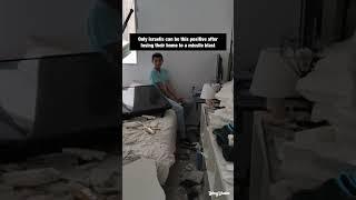 Israel Dad Jokes With Son after Rocket Destroys Home.