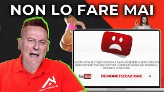 DEMONETIZZAZIONE YOUTUBE (ANNUNCI LIMITATI E MONETIZZAZIONE SOSPESA)